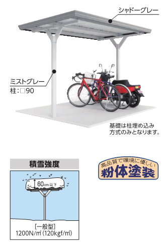 イナバ　中央柱　直線屋根 基本棟 一般型 BYX-25